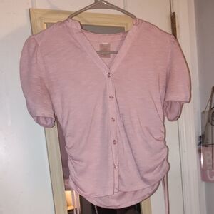 No Boundaries Light Pink Button-Down Shirt